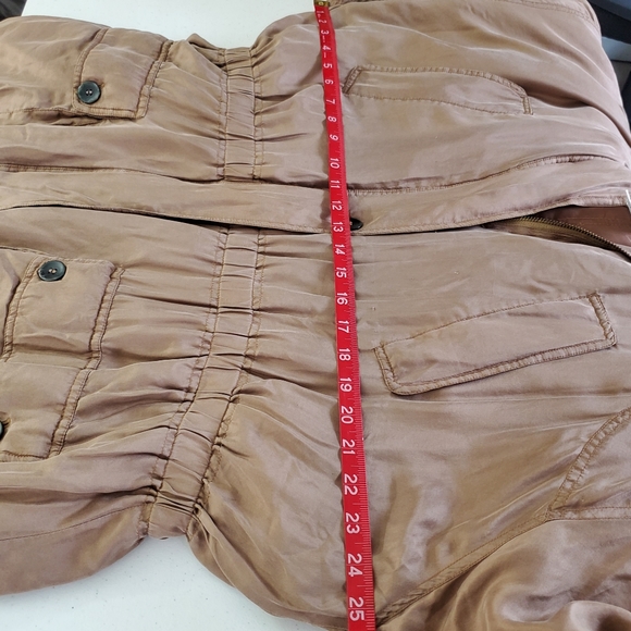 BB Dakota Moda SILK Jacket Lined Retro Hooded Anorak Utility Coat Size XL - Picture 12 of 14